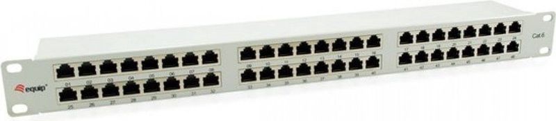 Equip - Pro Patchpaneel - Lichtgrijs - Metaal - RJ-45 x 48 - Rack-montagebaar