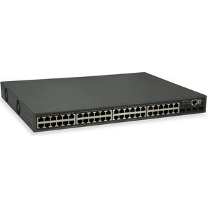 LevelOne - GTP-5271 - Netwerkschakelaar - Grijs - 48 PoE-poorten - 4 SFP+ poorten