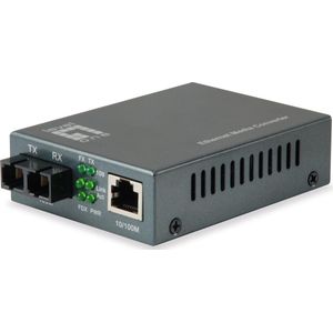 LevelOne FVT-1105 netwerk media converter Intern 100 Mbit/s 1550 nm Single-mode Zwart