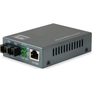 Level One FVT-1106 netwerk media converter 100 Mbit/s 1550 nm Single-mode Zwart