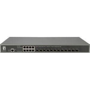 LevelOne GTL-2091 Managed L3 Gigabit Ethernet (10/100/1000) Grijs