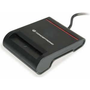 Conceptronic - Bian - Slimme ID-kaartlezer - Zwart - USB 2.0