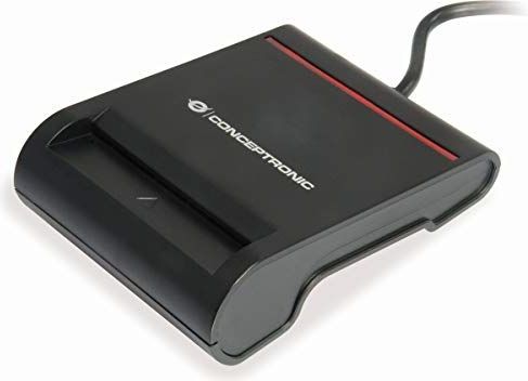 Conceptronic SCR01B smart card reader Zwart USB 2.0
