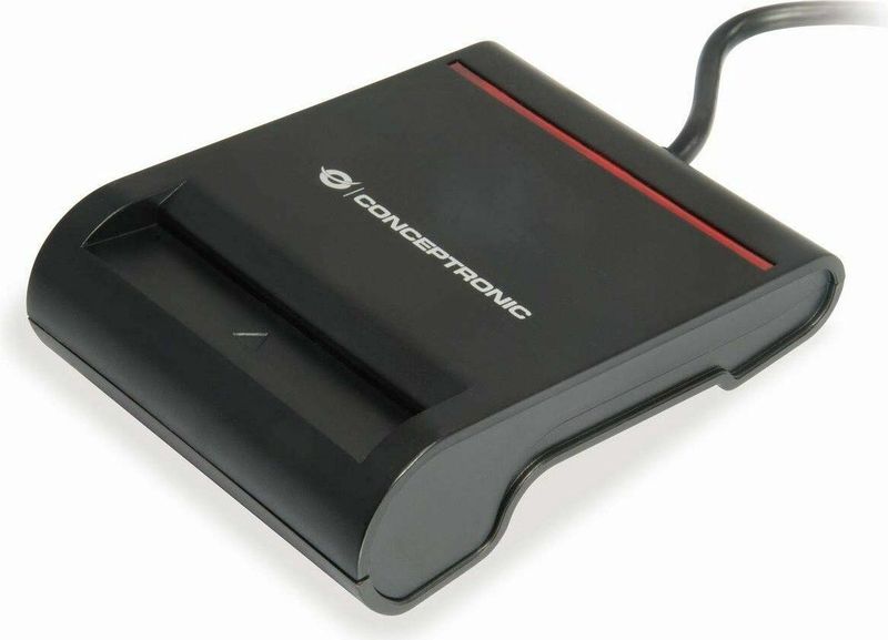 Conceptronic - Bian - Slimme ID-kaartlezer - Zwart - USB 2.0