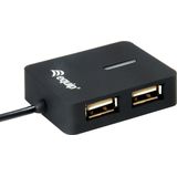 Equip 128952 interface hub USB 2.0 480 Mbit/s Zwart