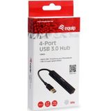 Equip - 128953 - Hub - Zwart - Kunststof - USB 3.2 Gen 1