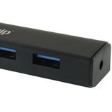 Equip - 128953 - Hub - Zwart - Kunststof - USB 3.2 Gen 1