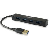 Equip - 128953 - Hub - Zwart - Kunststof - USB 3.2 Gen 1