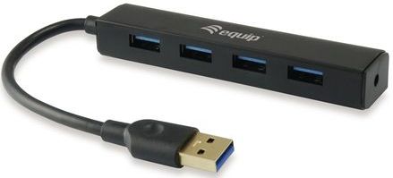 Equip - 128953 - Hub - Zwart - Kunststof - USB 3.2 Gen 1