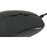 Conceptronic - Regas - Muis - Zwart - Bedraad