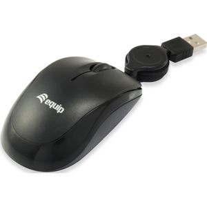 Equip 245103 muis Reizen Ambidextrous USB Type-A Optisch 1000 DPI