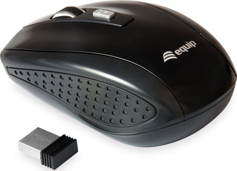 Equip 245104 muis Reizen Ambidextrous RF Draadloos Optisch 1600 DPI