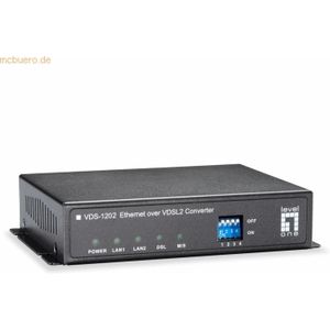 LevelOne - VDS-1202 - Media Converter - Ethernet - VDSL2 - Plug-and-Play