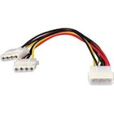Equip Stroomkabel Y-kabel 1x 13,3 cm > 2x 13,3 cm st/bus 0,20 m polybag