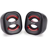 Equip 245331 luidspreker Zwart Bedraad 3 W