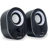 Conceptronic Equip 245333 luidspreker, 3 W, zwart, wit, bedraad
