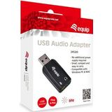 equip - USB Audio Adapter - Geluidskaart - Zwart - USB 2.0
