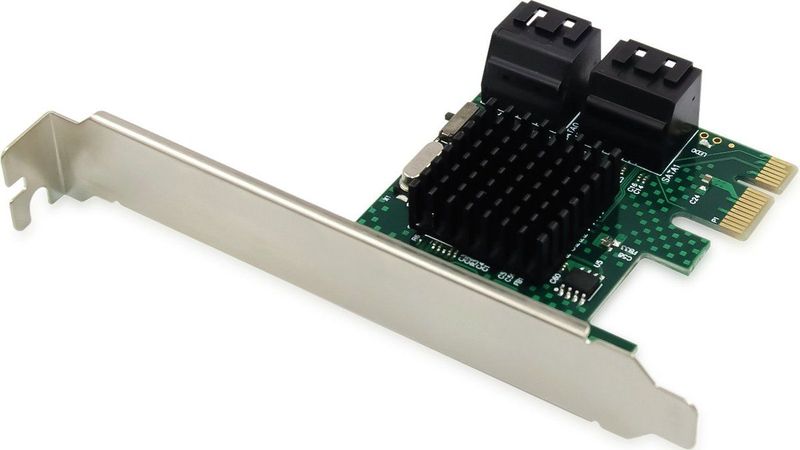 Conceptronic - EMRICK - 4-poorts SATA PCIe-adapter - Storage controller