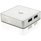 Conceptronic HUBBIES03W interface hub USB 3.2 Gen 1 (3.1 Gen 1) Type-A 5000 Mbit/s Wit