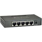 LevelOne GEU-0523 netwerk-switch Unmanaged Gigabit Ethernet (10/100/1000) Zwart
