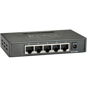 LevelOne GEU-0523 netwerk-switch Unmanaged Gigabit Ethernet (10/100/1000) Zwart