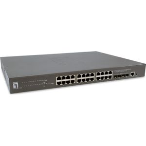 LevelOne GTP-2871 netwerk-switch Managed L3 Gigabit Ethernet (10/100/1000) Power over Ethernet (PoE) Grijs