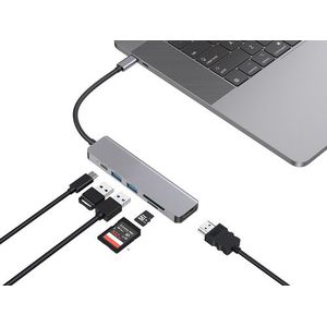 Conceptronic DONN02G laptop dock & poortreplicator USB 3.2 Gen 1 (3.1 Gen 1) Type-C Aluminium