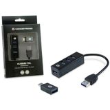 Conceptronic HUBBIES04B interface hub USB 3.2 Gen 1 (3.1 Gen 1) Type-A 5000 Mbit/s Zwart