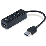 Conceptronic HUBBIES04B interface hub USB 3.2 Gen 1 (3.1 Gen 1) Type-A 5000 Mbit/s Zwart