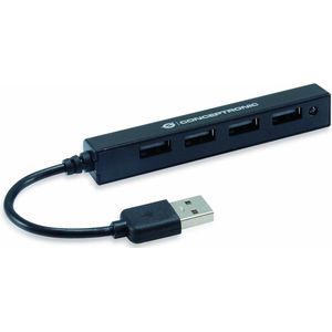 Conceptronic HUBBIES05B USB Hub - 4 Poorten - USB 2.0 - Zwart