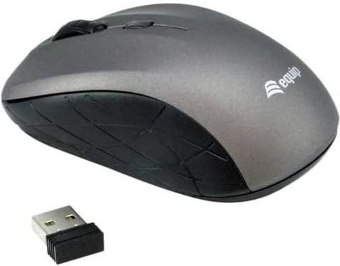 Equip - Mini Draadloze Muis - Grijs - Optisch - 2,4 GHz