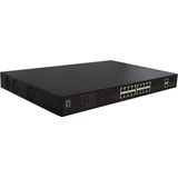 LevelOne FGP-2031 netwerk-switch Unmanaged Fast Ethernet (10/100) Power over Ethernet (PoE) 1U Zwart