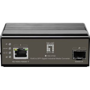 LevelOne - IGC-0102 - Netwerk Media Converter - Zwart - Voor Beveiligingsapplicaties
