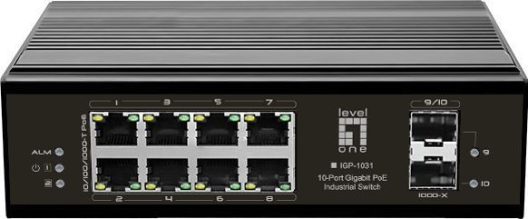 LevelOne IGP-1031 netwerk-switch Gigabit Ethernet (10/100/1000) Power over Ethernet (PoE) Zwart