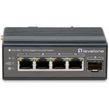 LevelOne IGU-0501 netwerk switch Gigabit Ethernet (10/100/1000) Power over Ethernet (PoE) Zwart