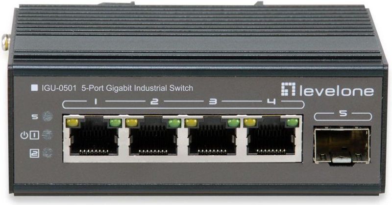 LevelOne IGU-0501 netwerk-switch Gigabit Ethernet (10/100/1000) Zwart