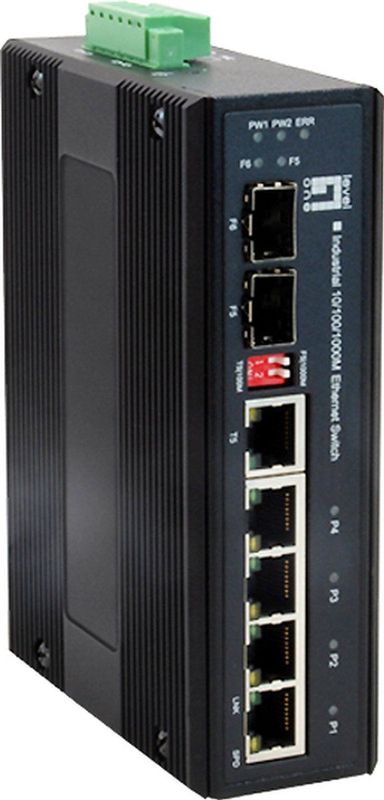 LevelOne IES-0600 netwerk-switch Gigabit Ethernet (10/100/1000) Zwart