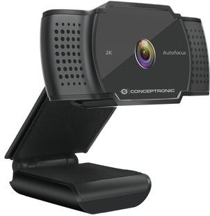 Conceptronic - Amdis02b - Webcam - Zwart - 2K Super HD - Autofocus