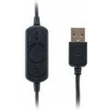 equip USB-hoofdtelefoon Hoofdtelefoon (Bedraad, USB-A), Kantoorheadset, Zwart