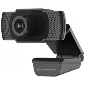 Conceptronic - Amdis - Webcam - Zwart - 1080P - Ingebouwde Microfoon
