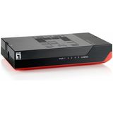 LevelOne GSW-0507 netwerk-switch Unmanaged Gigabit Ethernet (10/100/1000) Zwart, Rood