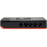 LevelOne GSW-0507 netwerk-switch Unmanaged Gigabit Ethernet (10/100/1000) Zwart, Rood