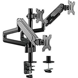 Equip 650134 17"-27" triple monitor desk mount bracket, clamp, 21 kg, 75 x 75 mm