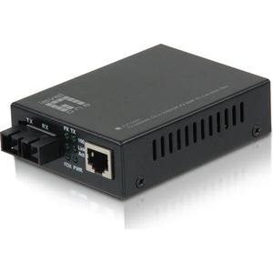 LevelOne - FVT-2001 - Media Converter - Zwart - 10/100Base-TX naar 100Base-FX