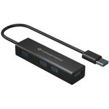 Conceptronic HUBBIES06B interface hub USB 3.2 Gen 1 (3.1 Gen 1) Type-A 5000 Mbit/s Zwart