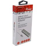 Equip 133480 laptop dock & poortreplicator USB 3.2 Gen 1 (3.1 Gen 1) Type-C Zilver