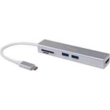 Equip 133480 laptop dock & poortreplicator USB 3.2 Gen 1 (3.1 Gen 1) Type-C Zilver
