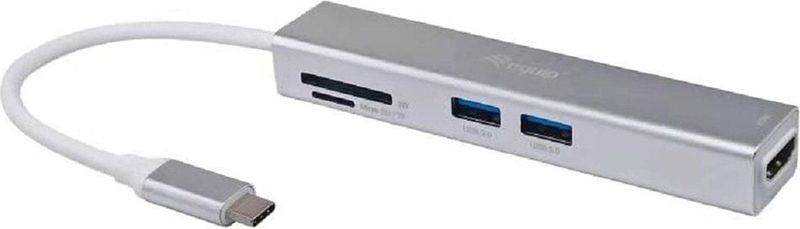 Equip 133480 laptop dock & poortreplicator USB 3.2 Gen 1 (3.1 Gen 1) Type-C Zilver