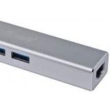Equip 133481 USB-C to 3-port USB 3.0 Hub with Gigabit adapter
