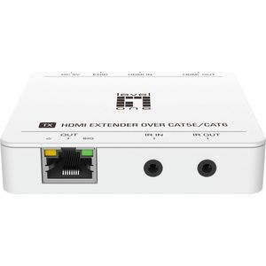 LevelOne HVE-9007/ HDMI Over Cat.5/6 Extender Kit 4K/ 50 meter/wit